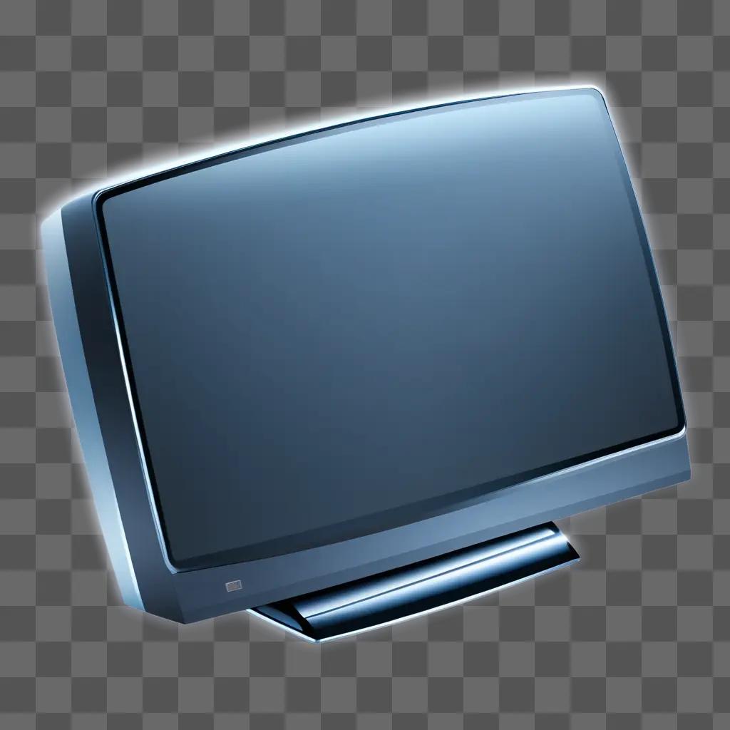 Computer monitor on a dark background