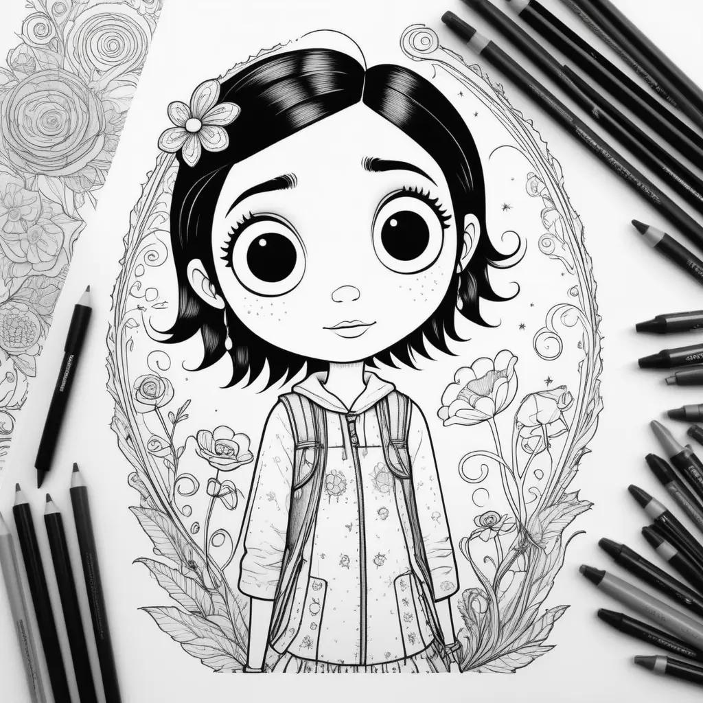 Coraline Coloring Pages