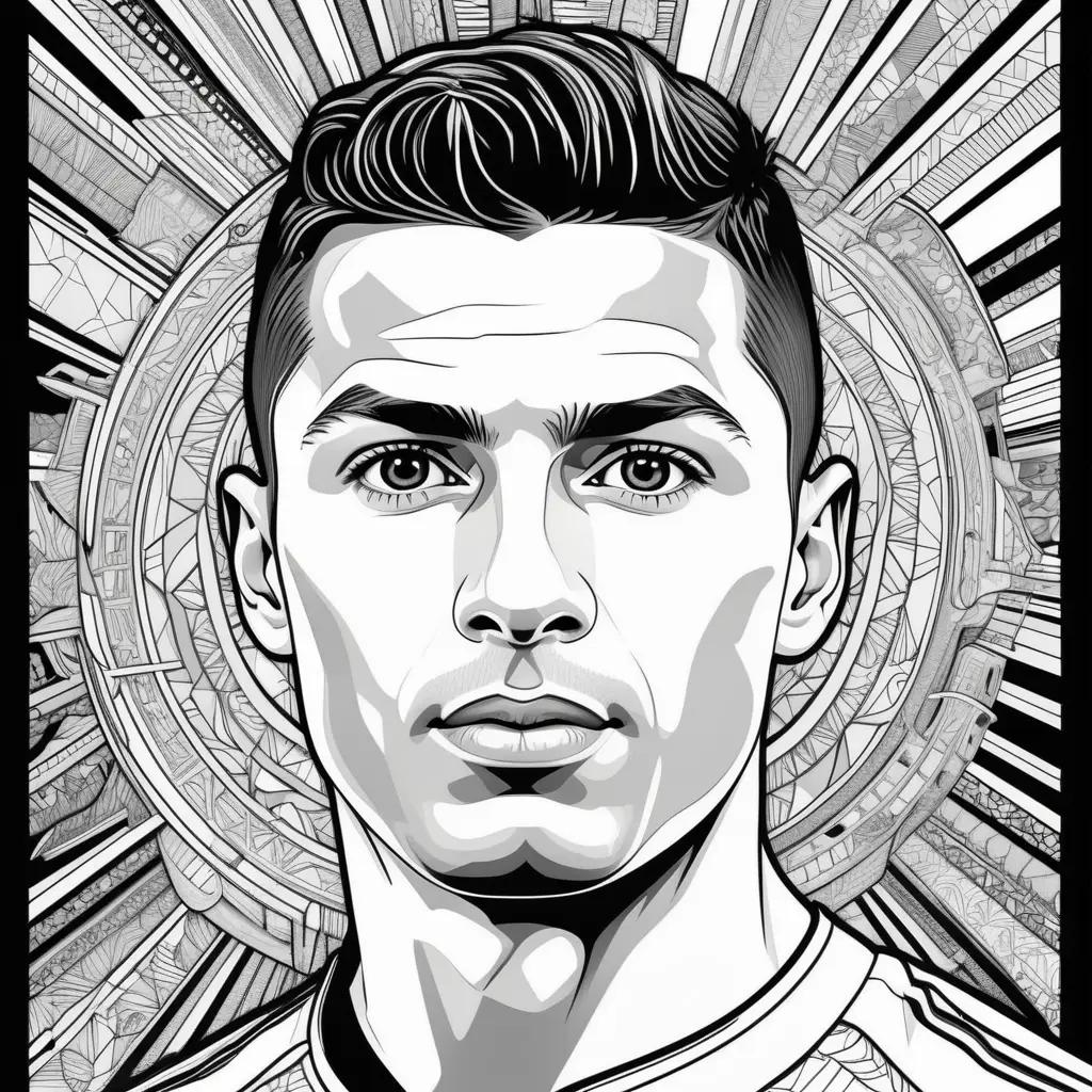 Cristiano Ronaldo Coloring Pages