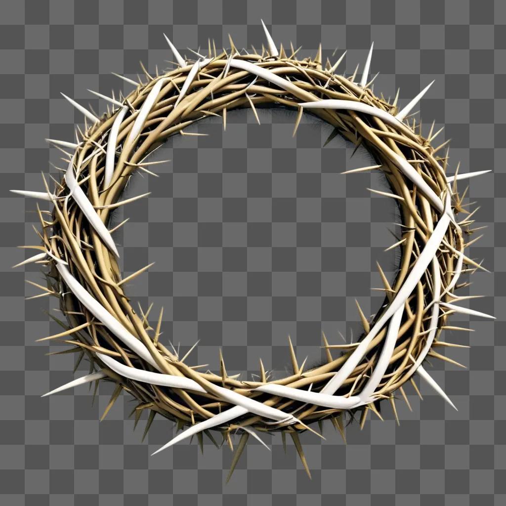 Crown of thorns made from sticks and twigs