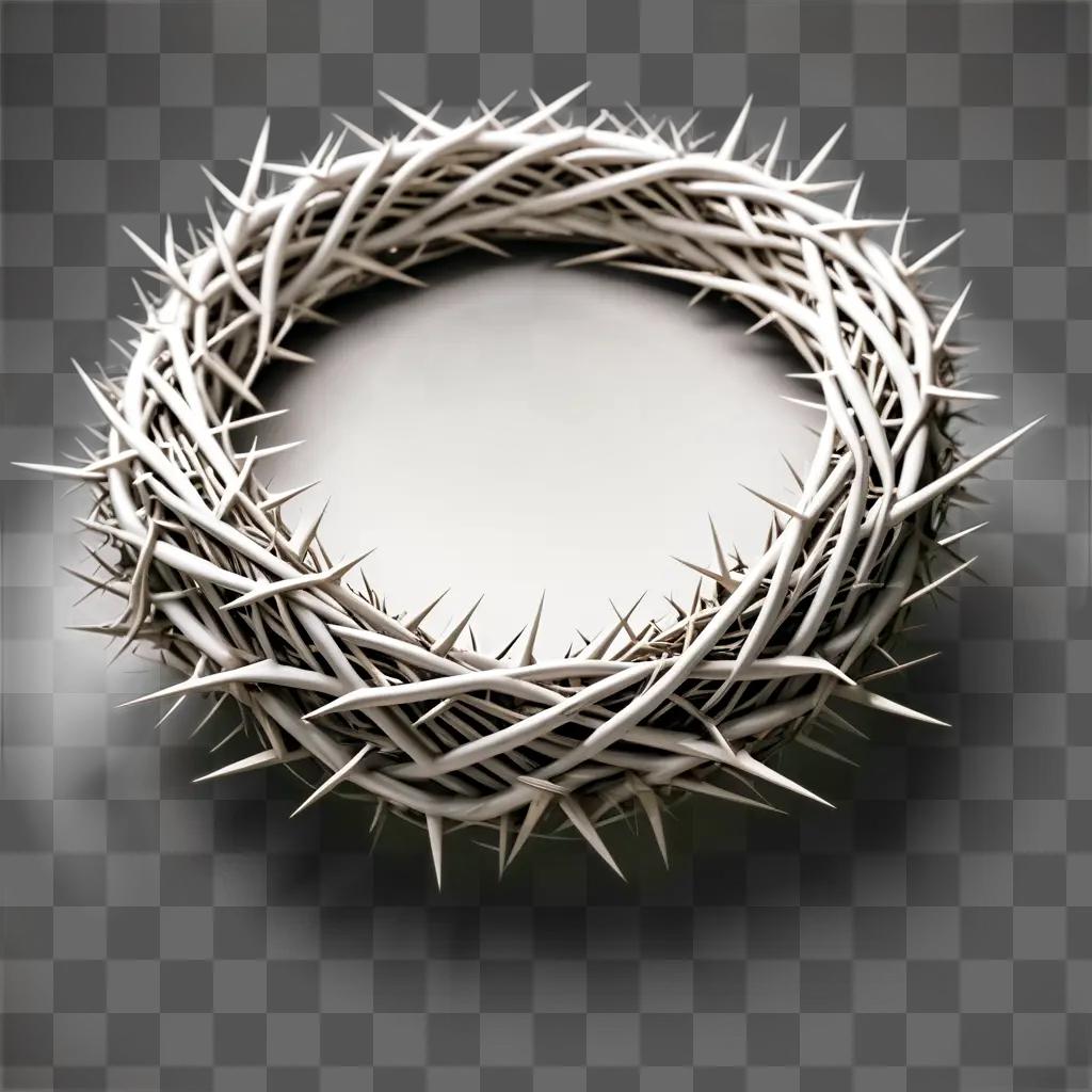 Crown of thorns with sharp spikes around it