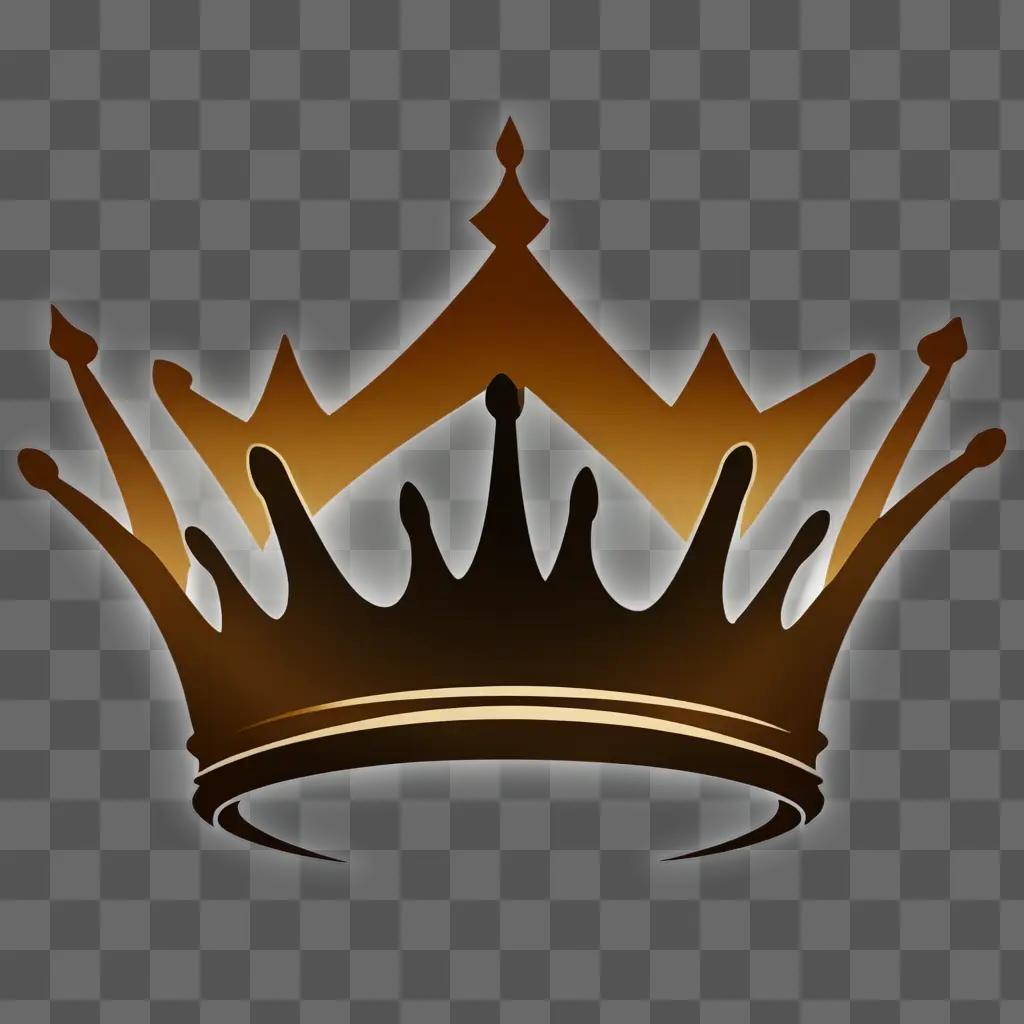 Crown silhouette against a light background