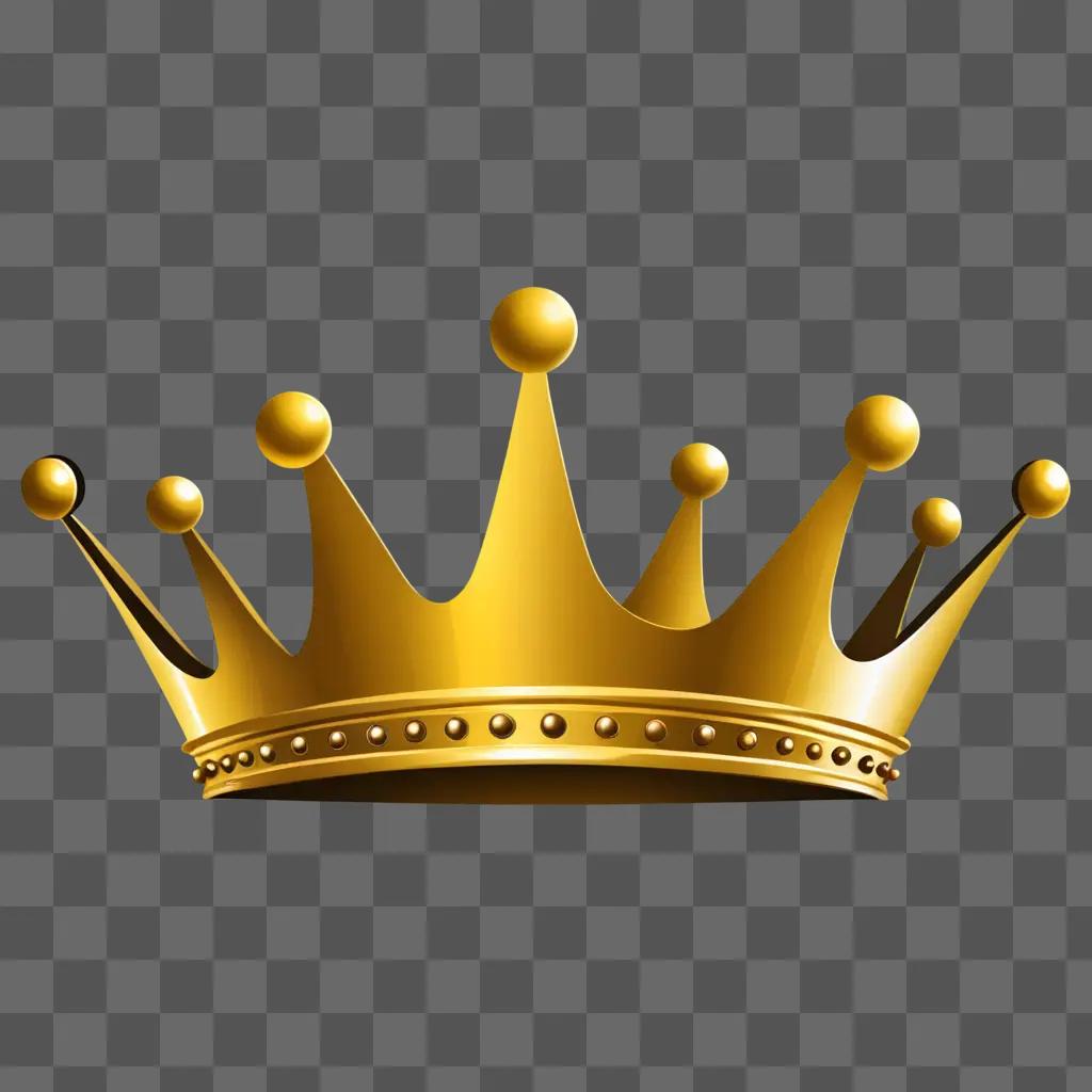 Crown with 8 small balls and 4 large balls