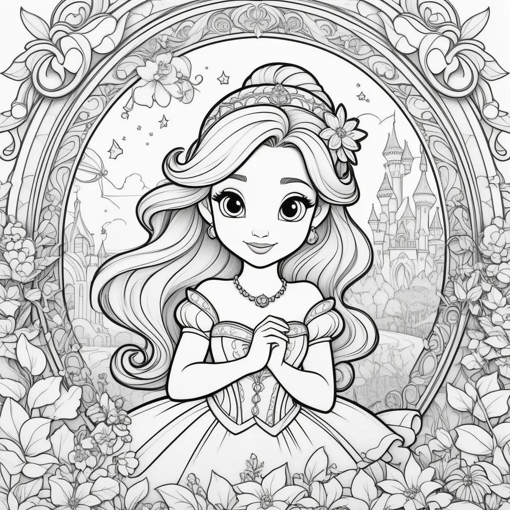 Cute Disney coloring pages for girls to color