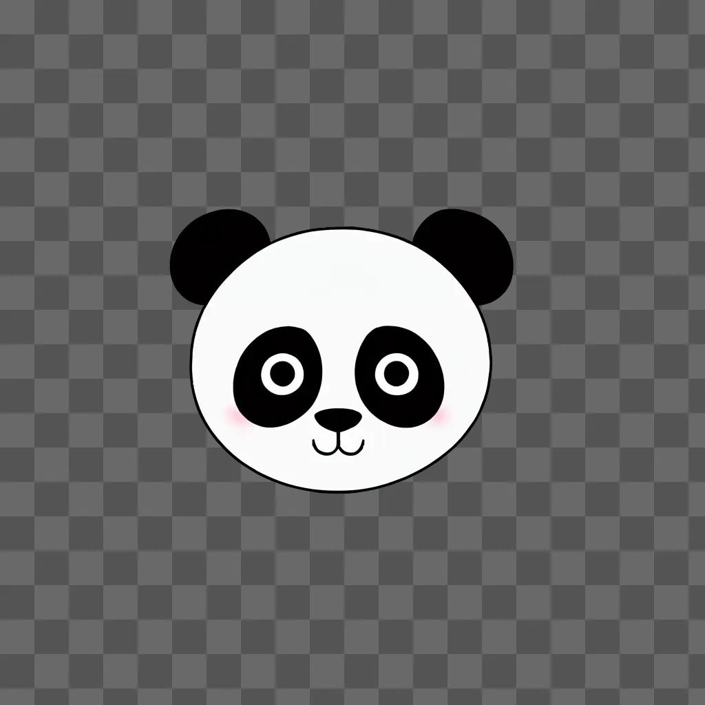 Cute panda drawing for kids