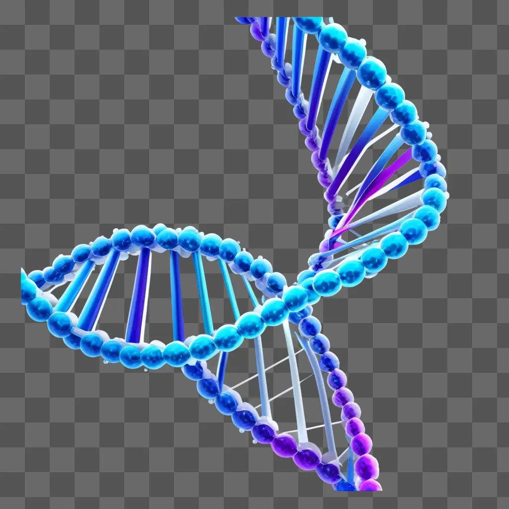 DNA クリップアートが水色で表示される