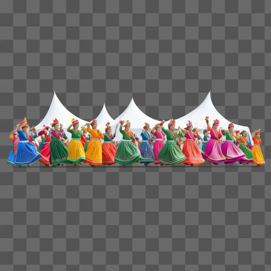 Dancers in colorful outfits perform at festival