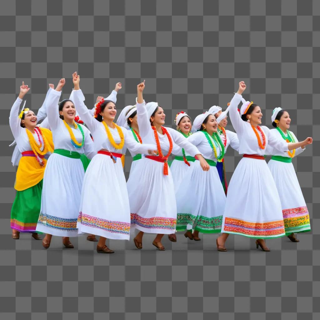 Dancing women at a festival