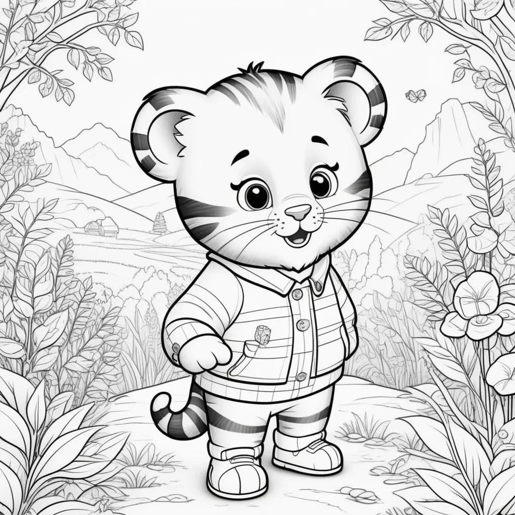 Daniel Tiger Coloring Pages - Coloring Book