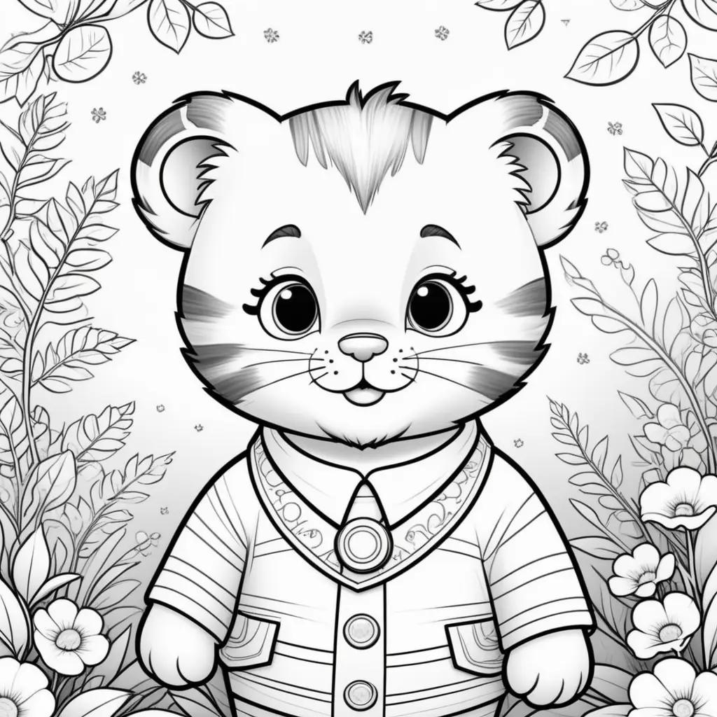 Daniel Tiger Coloring Pages: A Coloring Book for Kids