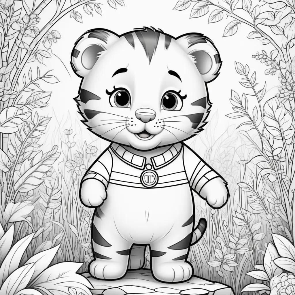 Daniel Tiger Coloring Pages: Cute Coloring Book for Kids