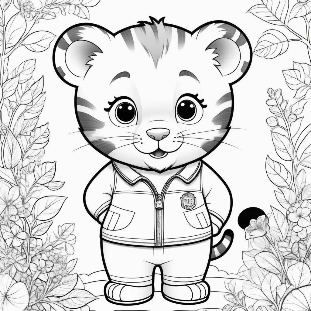 Daniel Tiger coloring pages for kids