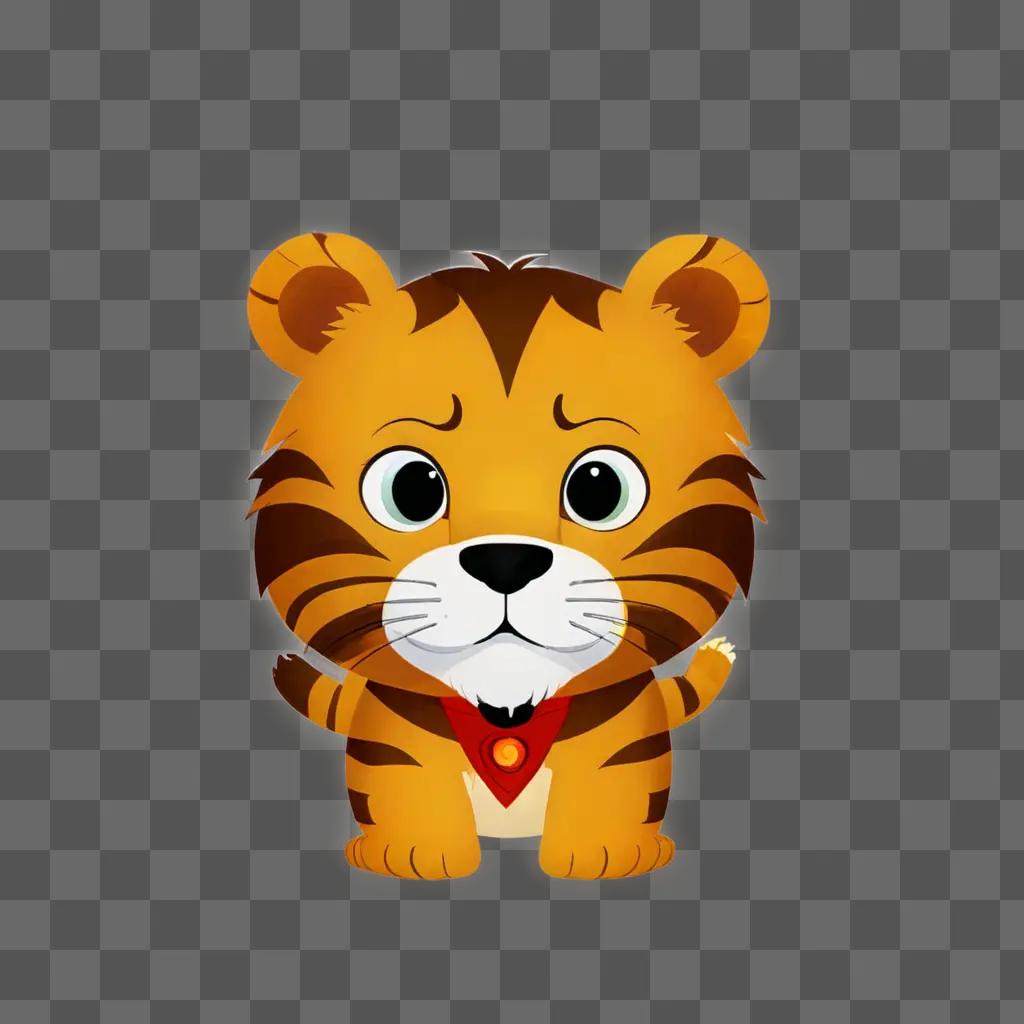 Daniel Tiger is a small cartoon tiger