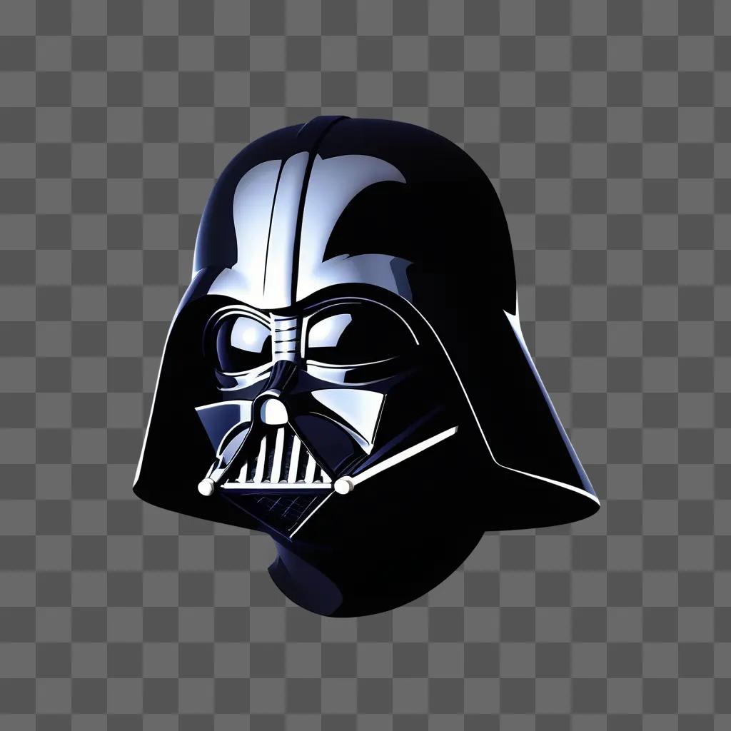 Darth Vaders helmet on a dark background