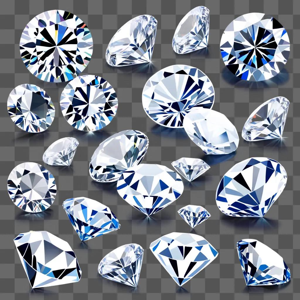 Diamonds are transparent and shiny