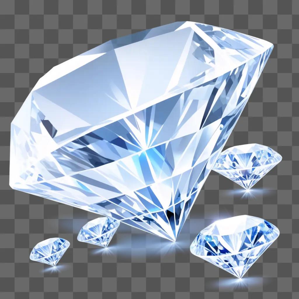 Diamonds are transparent and shiny