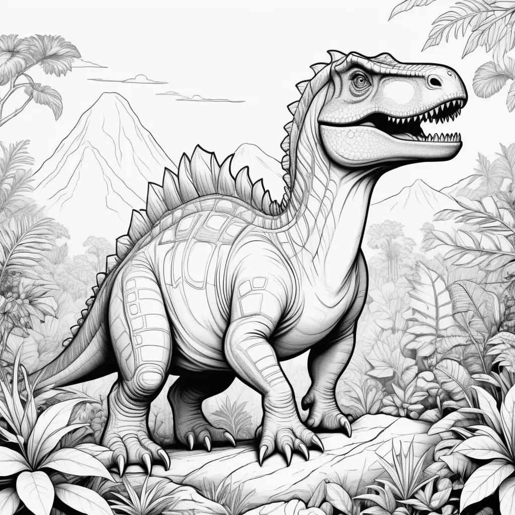 Dinosaur coloring pages for kids to color online