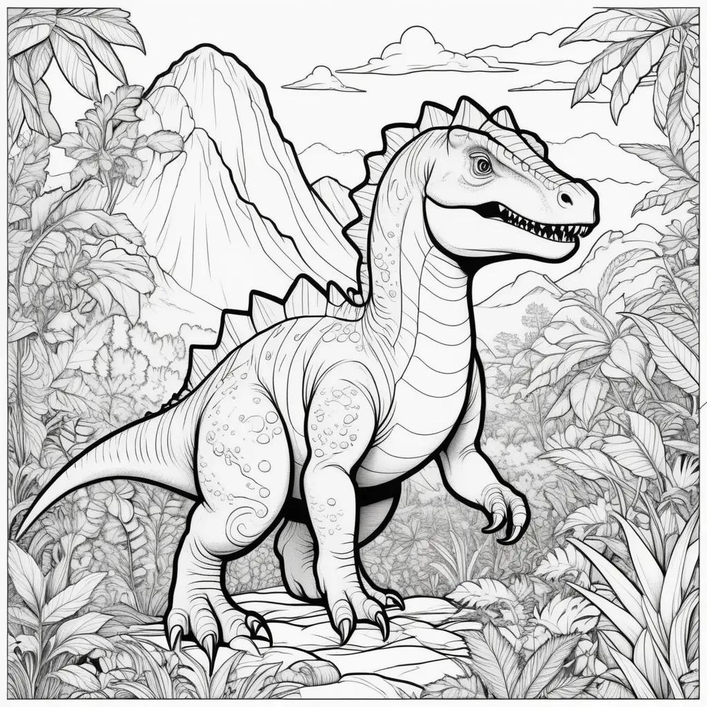 Dinosaurs Coloring Pages: A Jungle Adventure