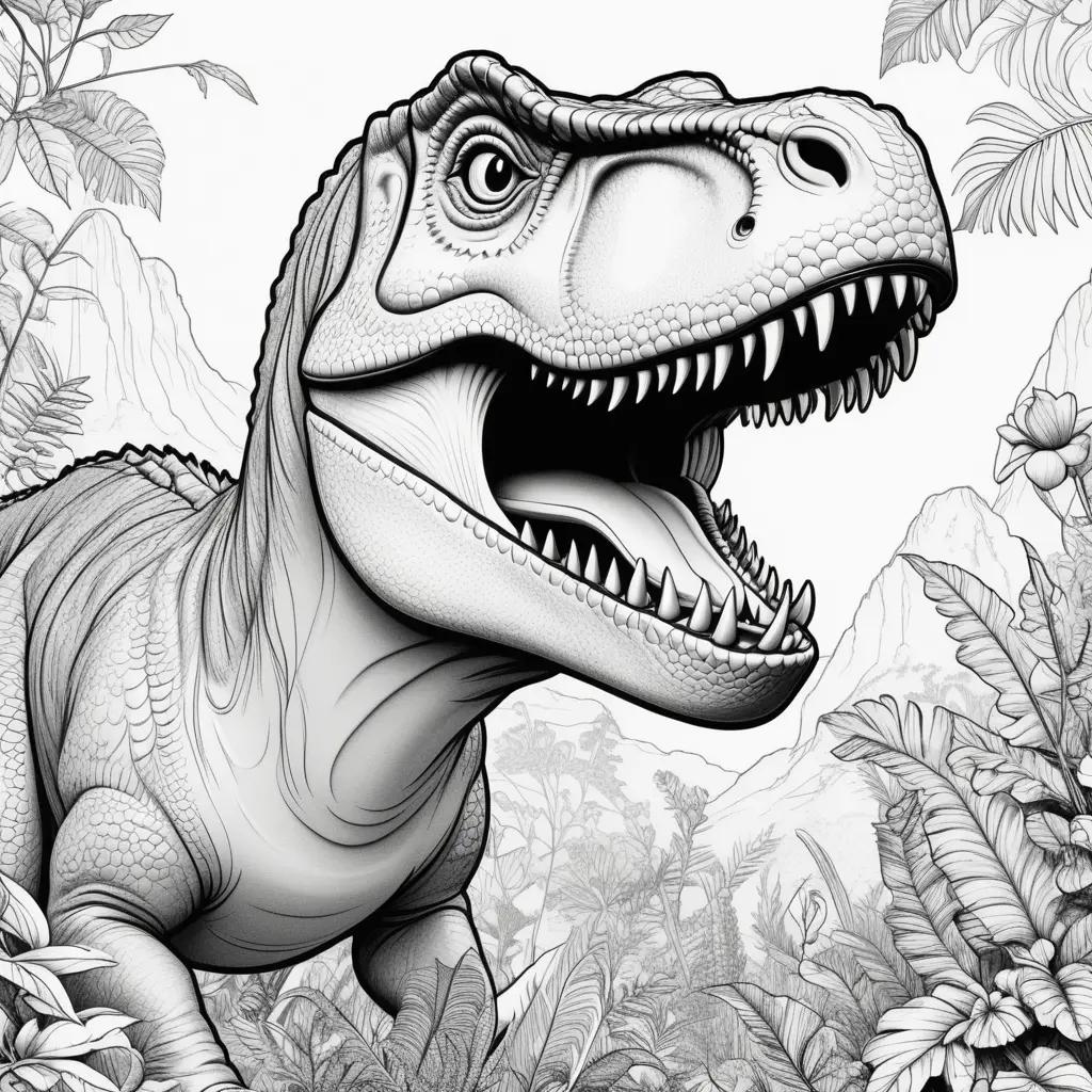 Dinosaurs Coloring Pages: Coloring Book of T-Rex