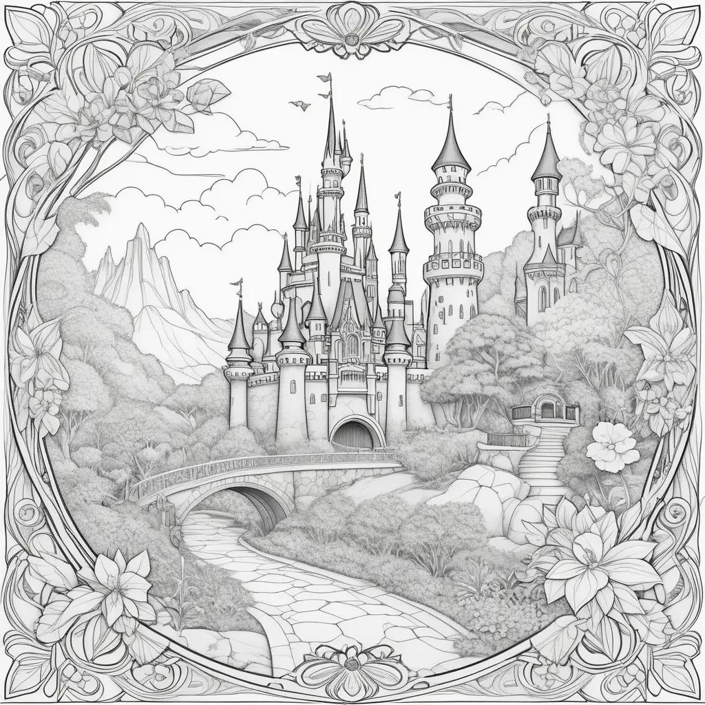 Disney Castle Coloring Pages