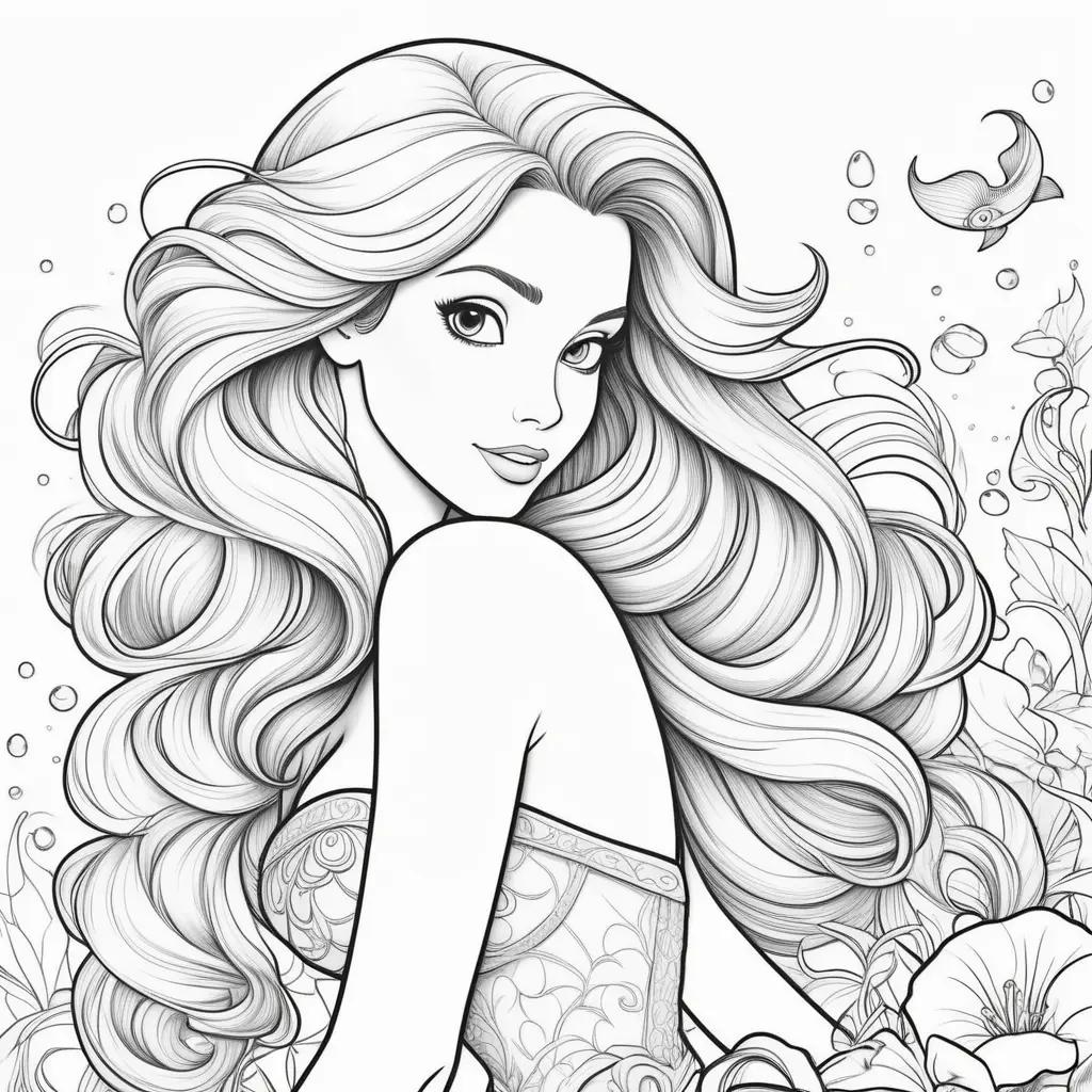 Disney Princess Ariel Coloring Pages