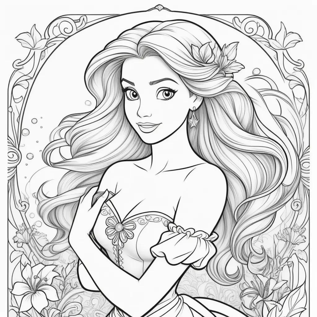 Disney Princess Ariel Coloring Pages