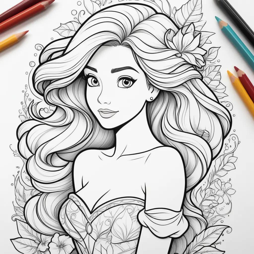 Disney Princess Ariel Coloring Pages