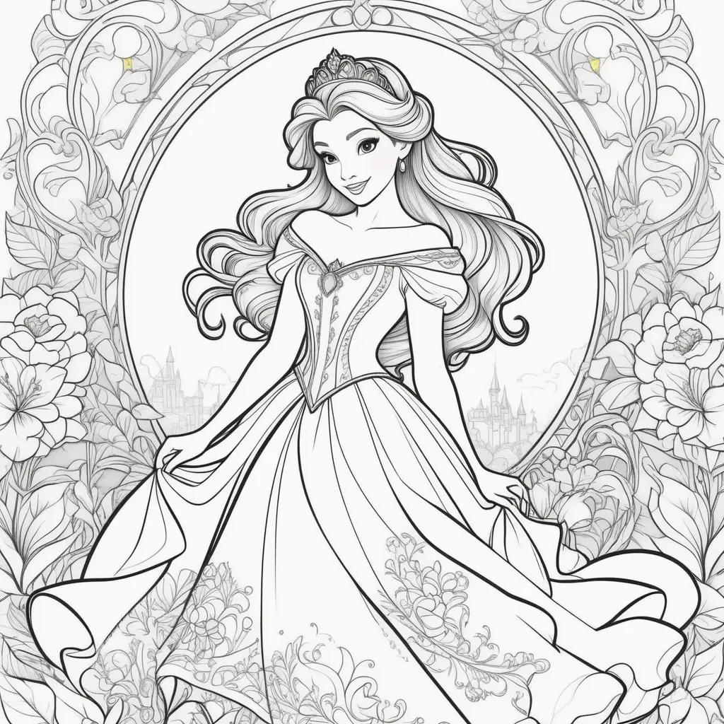 Disney Princess Coloring Pages - Belle