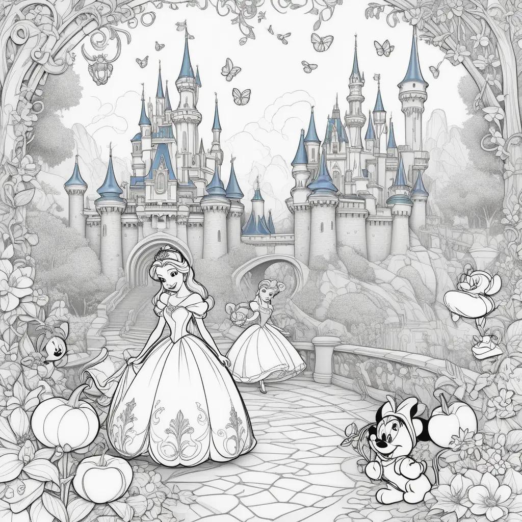 Disney Princess Coloring Pages: A Collection of Fairy Tale Artwork