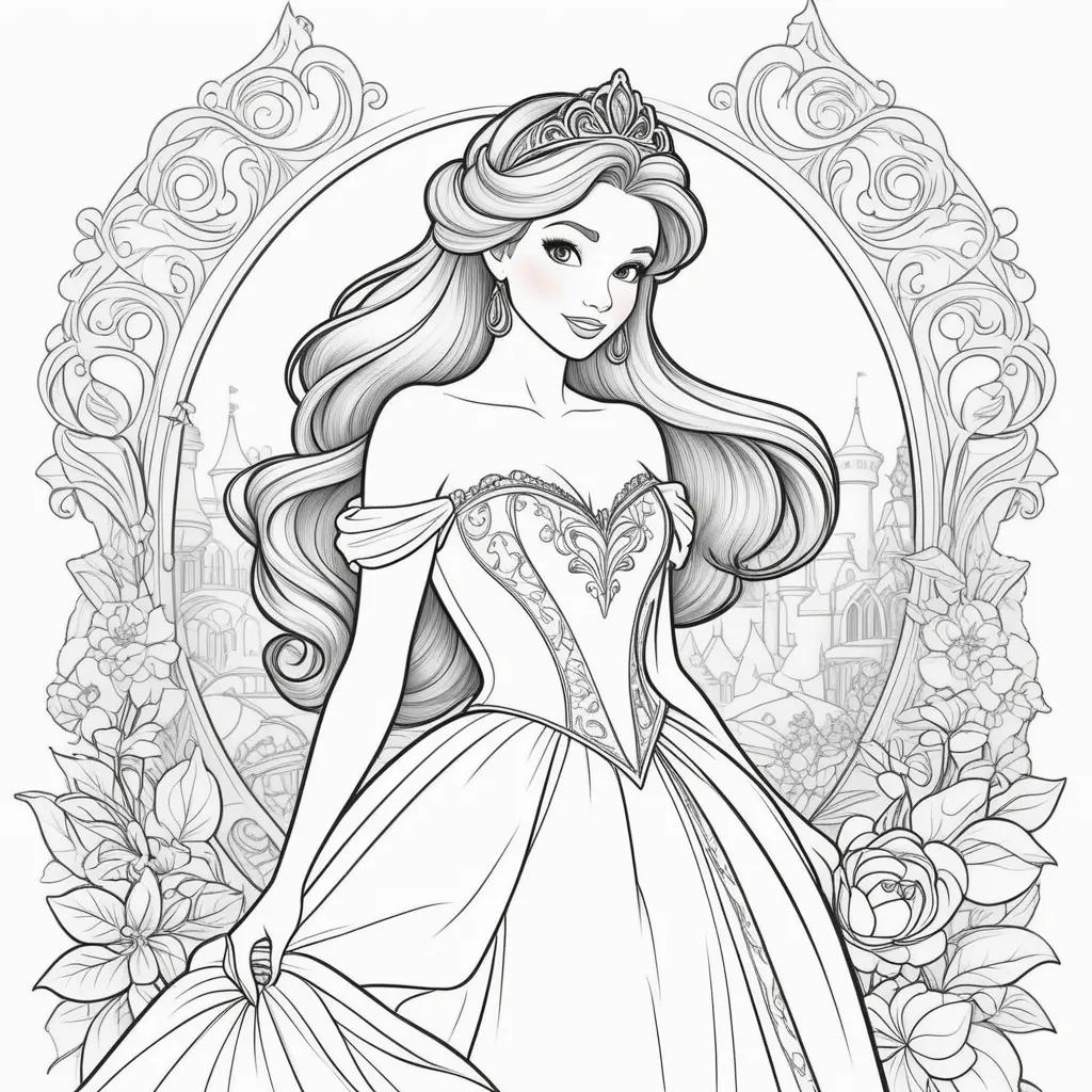 Disney Princess Coloring Pages: Coloring pages of the princesses from Disney