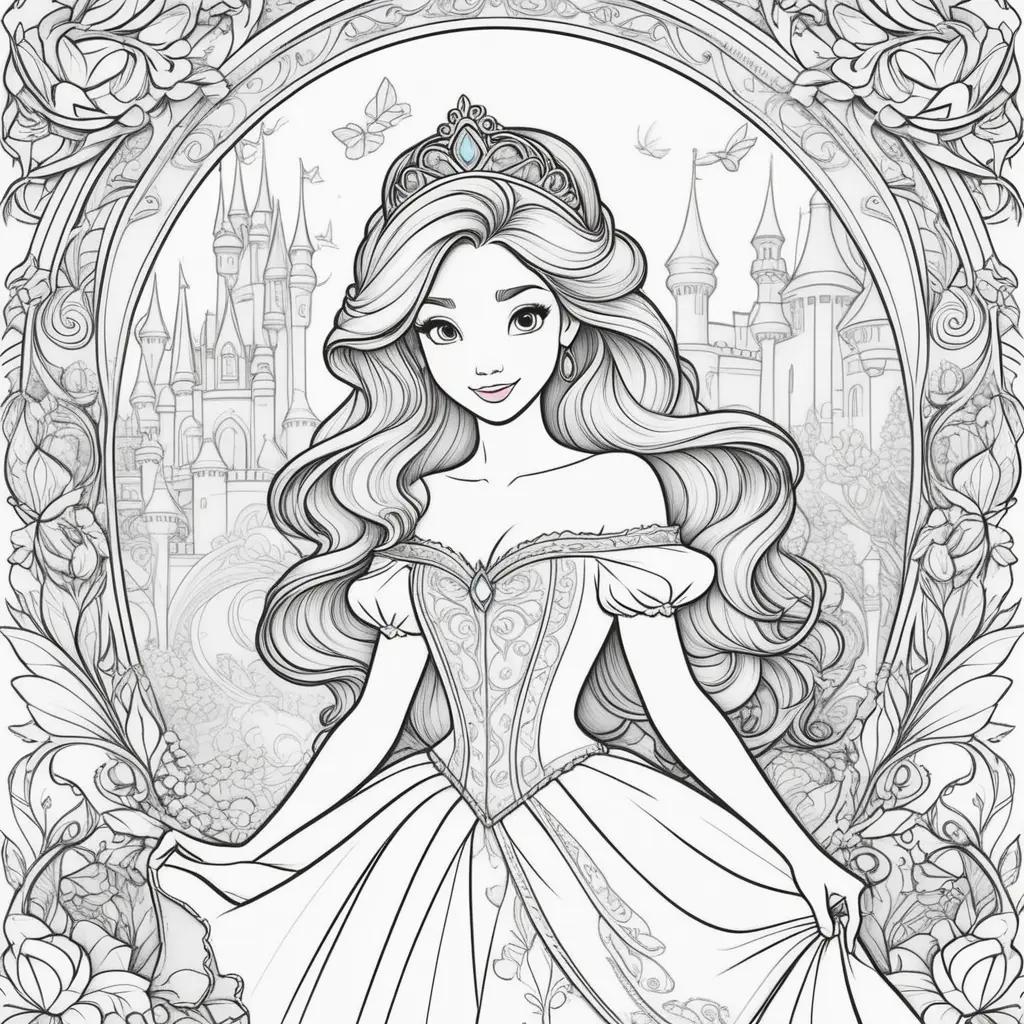 Disney Princess Coloring Pages: Princess Tiana