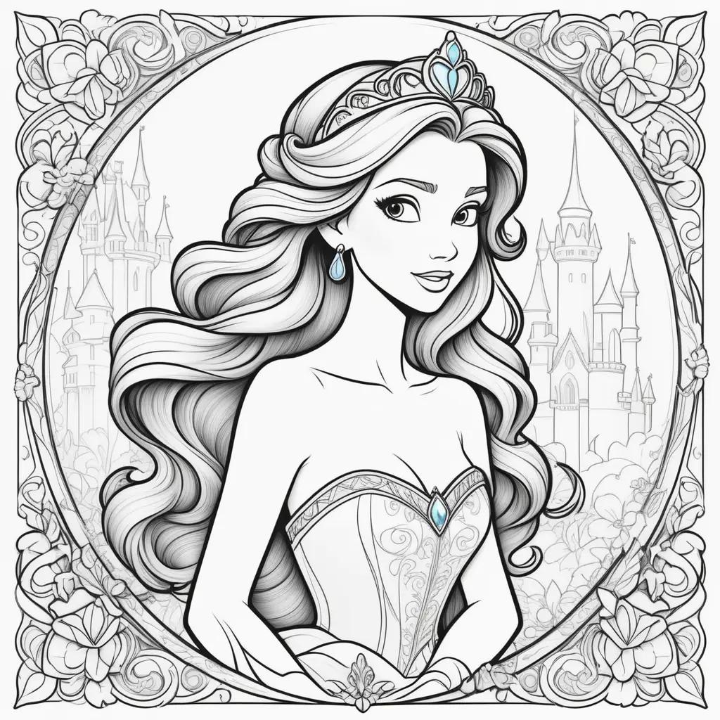 Disney Princess Coloring Pages for Kids