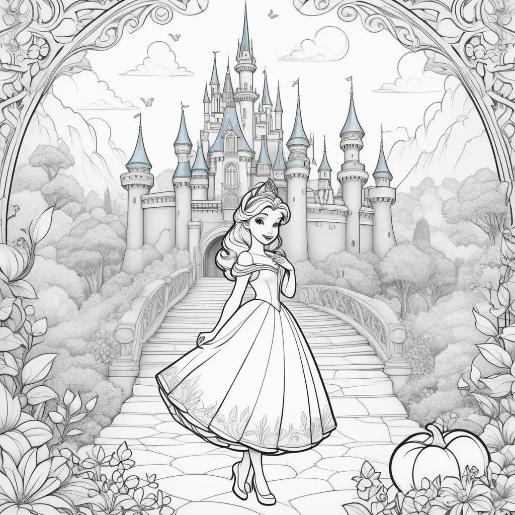 Disney Princess Coloring Pages for Kids