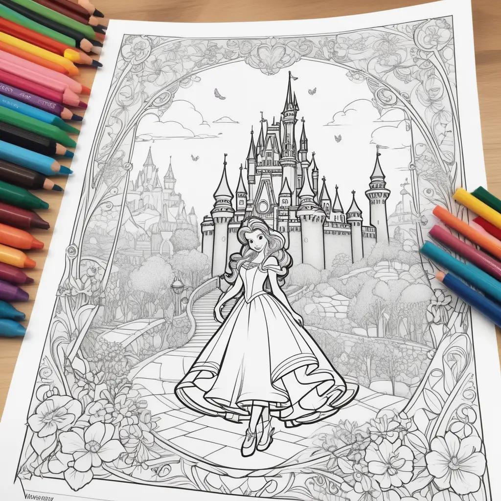 Disney Princess coloring pages available to print