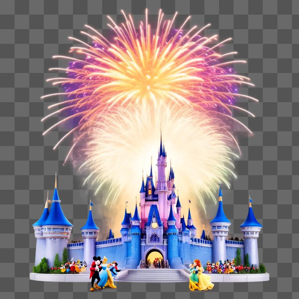 Disney fireworks show illuminates the castle