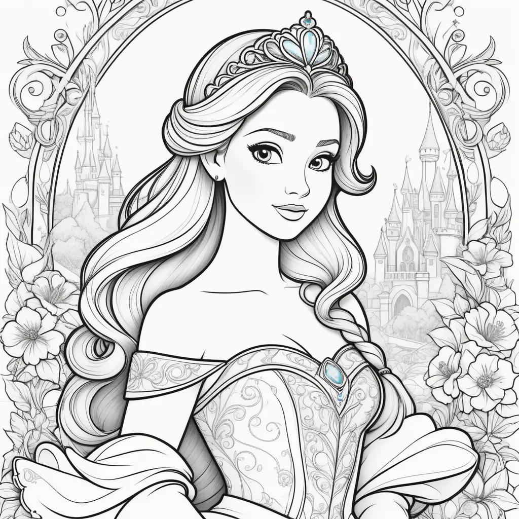 Disney princess coloring pages: Belle, Ariel, Cinderella and more