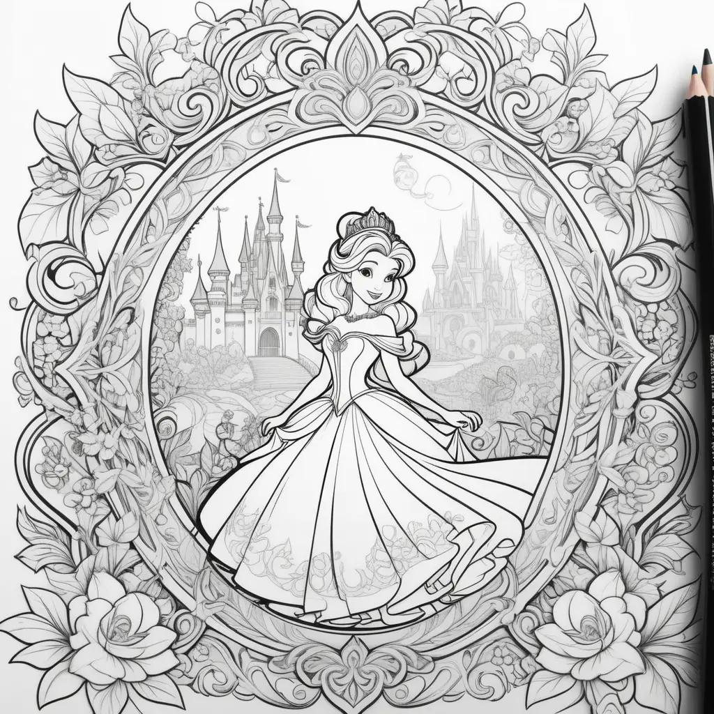 Disney princesses coloring pages - Disney Princess coloring pages