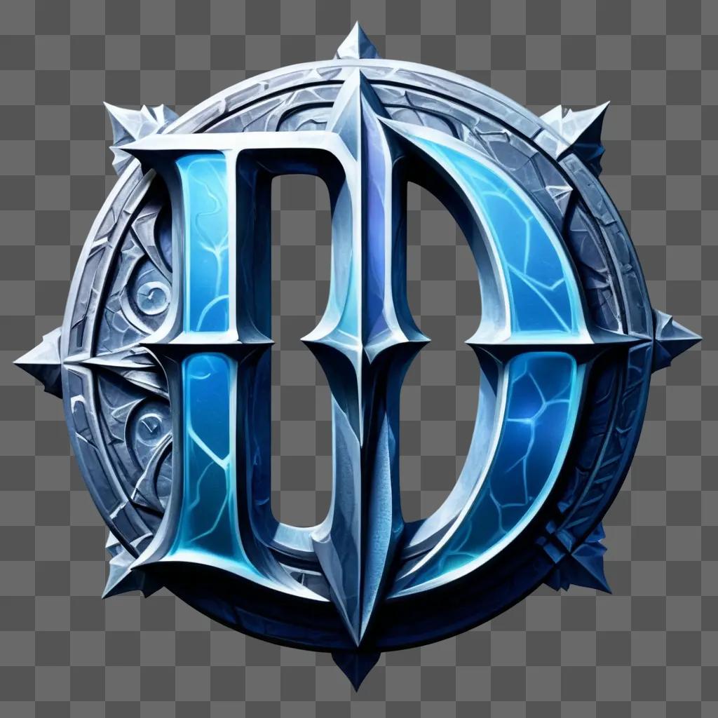 DnD logo, a starry blue letter D