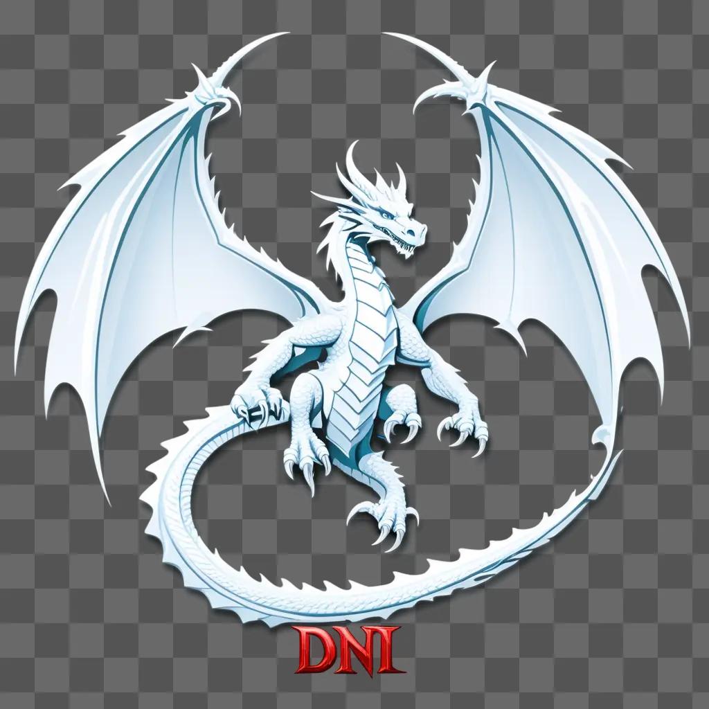 DnD logo with white dragon and red letter