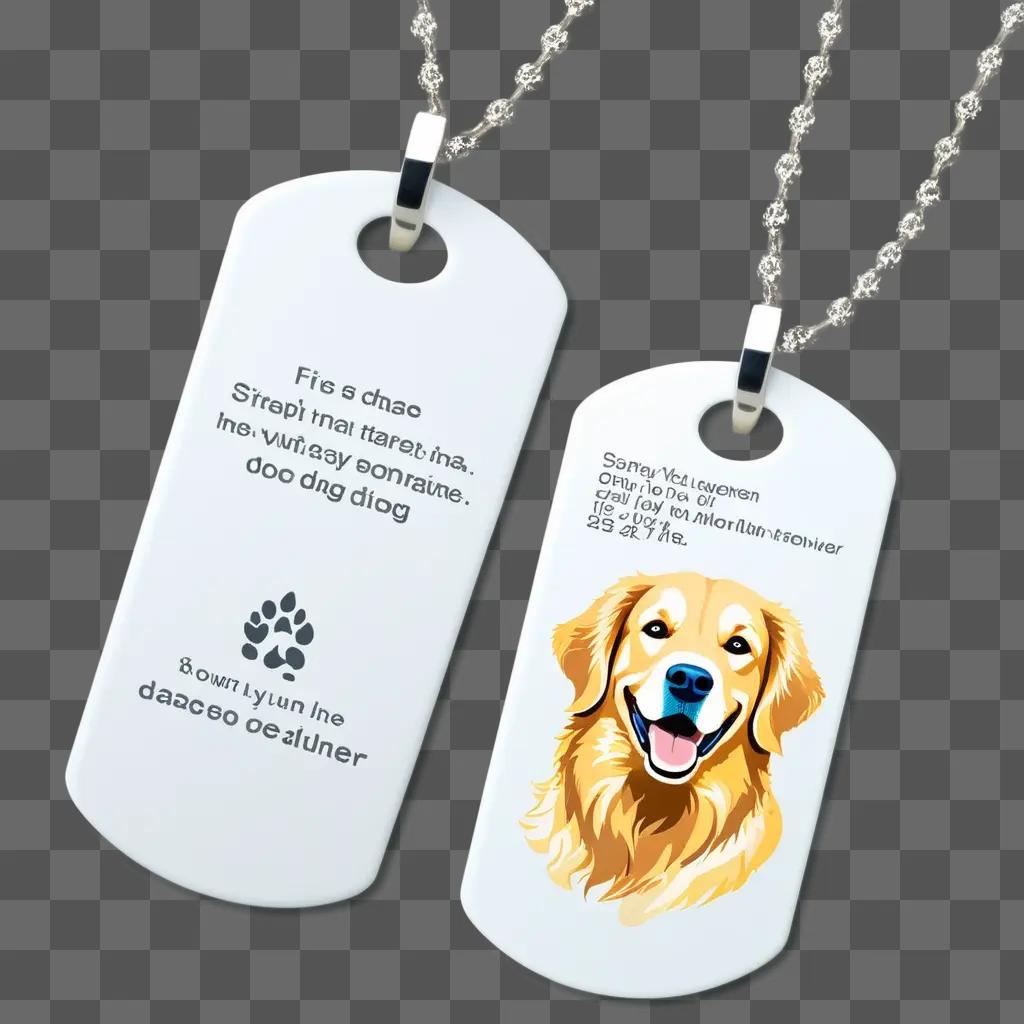 Dog tags for a golden retriever