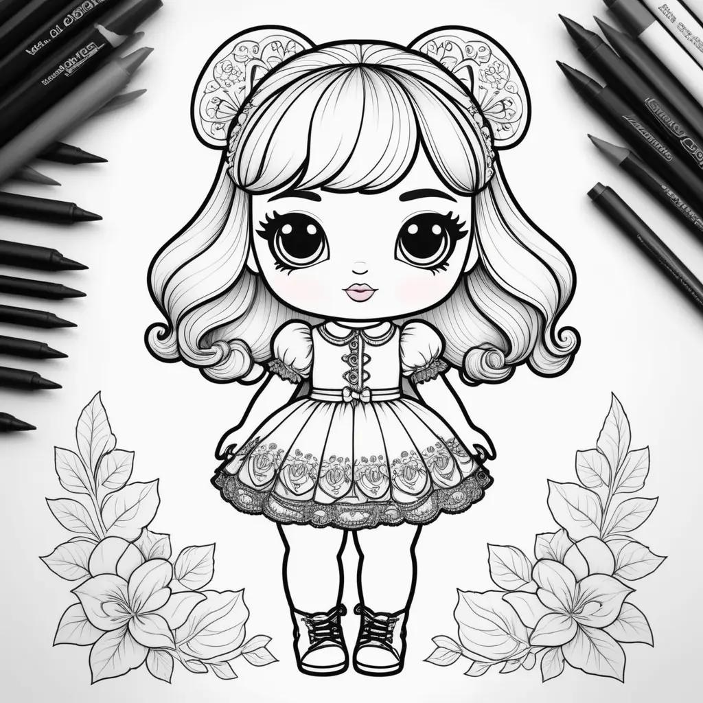 Doll Coloring Pages: Cute Lol Dolls to Color