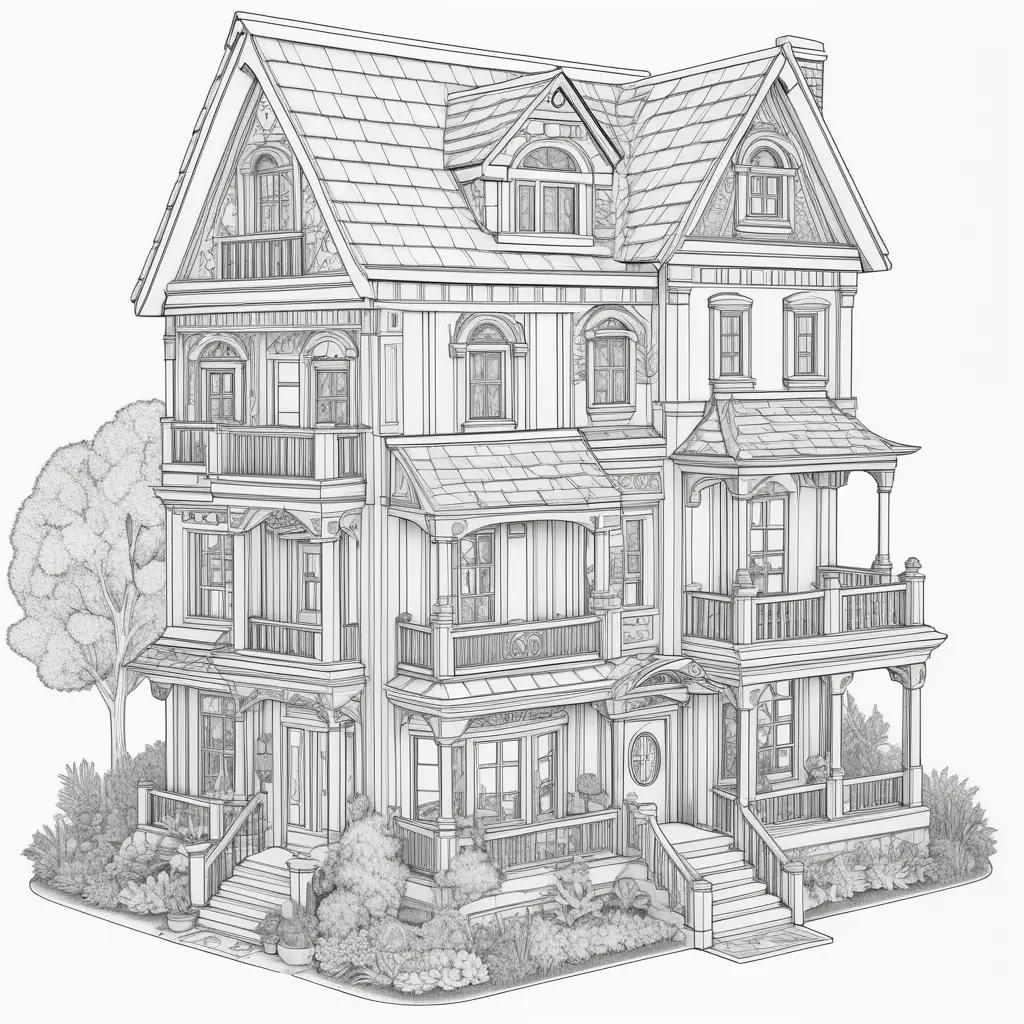 Doll House Coloring Pages