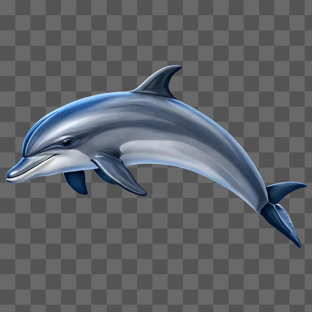 Dolphin drawing for kids