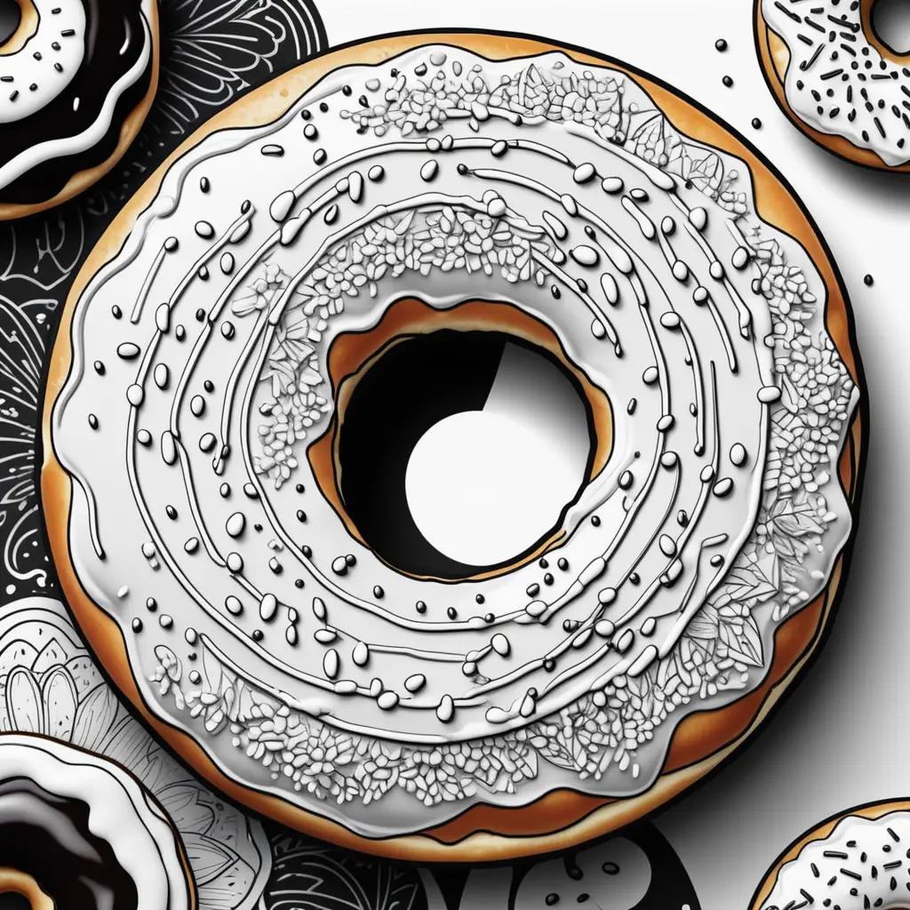 Donut Coloring Pages: A Delightful Dessert for All Ages