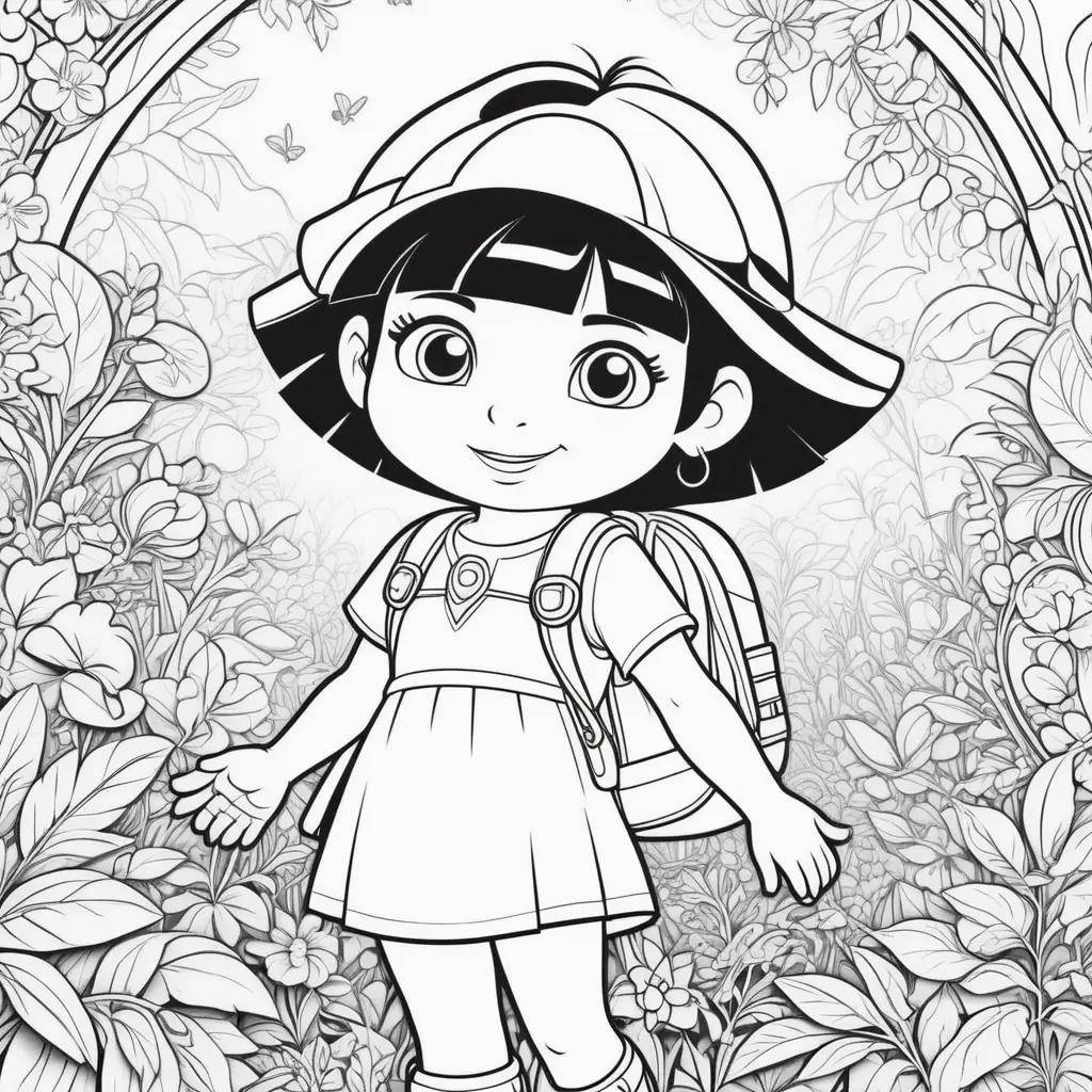 Dora Coloring Pages: Colorful Coloring Pages of Dora