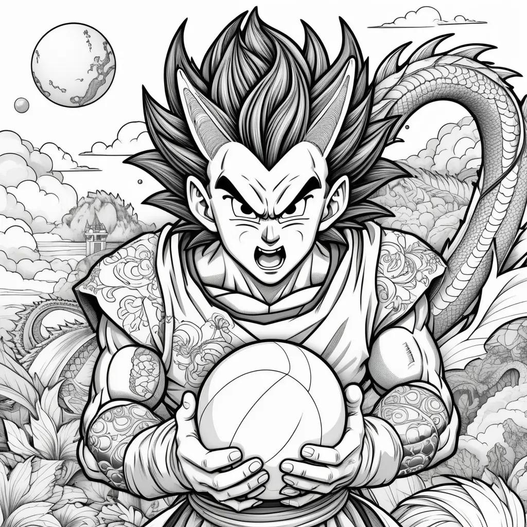 Dragon Ball Coloring Pages - A Dragon Ball Coloring Page