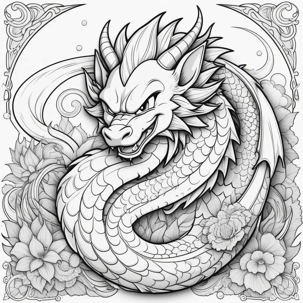 Dragon Ball Coloring Pages: Coloring Book with a Dragon