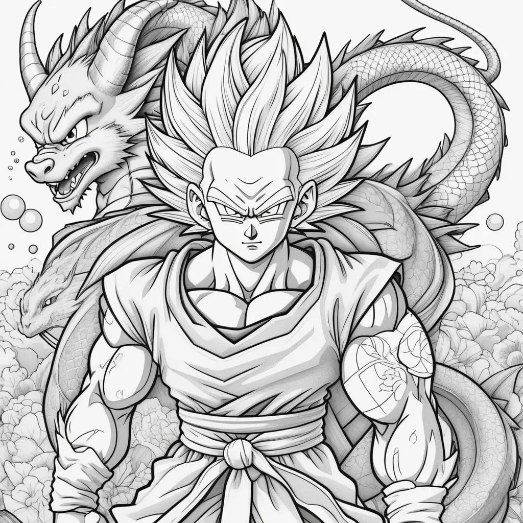 Dragon Ball Coloring Pages with Goku