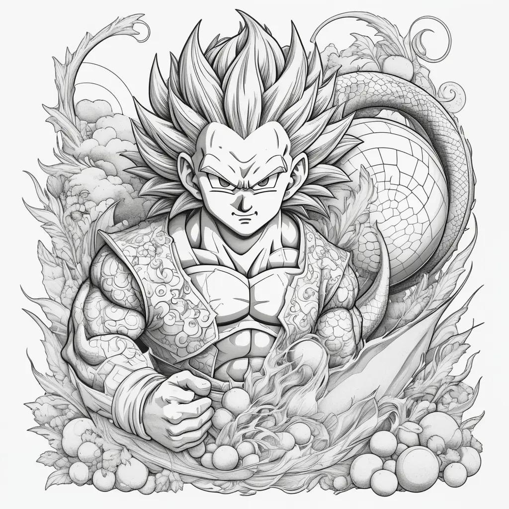 悟空たちが登場するドラゴンボールのカラーページ