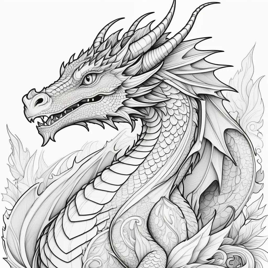 Dragon Coloring Pages: Coloring Book of Dragons